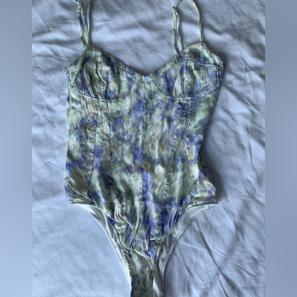 ZARA Tye die bustier bodysuit - Picture 2 of 5
